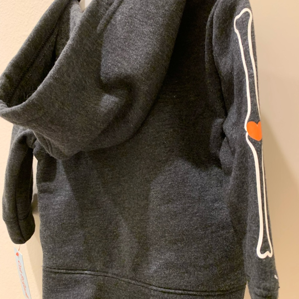 NWT 12m skeleton hoodie & Halloween pant set